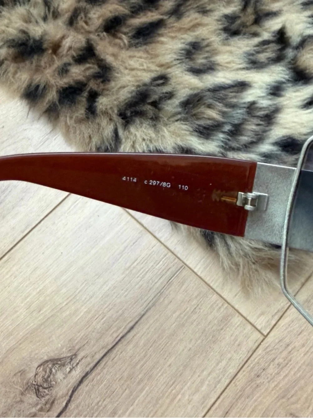 CHANEL Y2K Shield Sunglasses silver detail blue gradient vintage